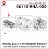 06110-RNA-000 FULL GASKET KIT HONDA R18A 1.8 LTR