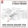 11044-VK505-NISSAN-GENUINE-HEAD-GASKET-YD25-D22-&-D40-2.5-LTR-TURBO-11044VK505