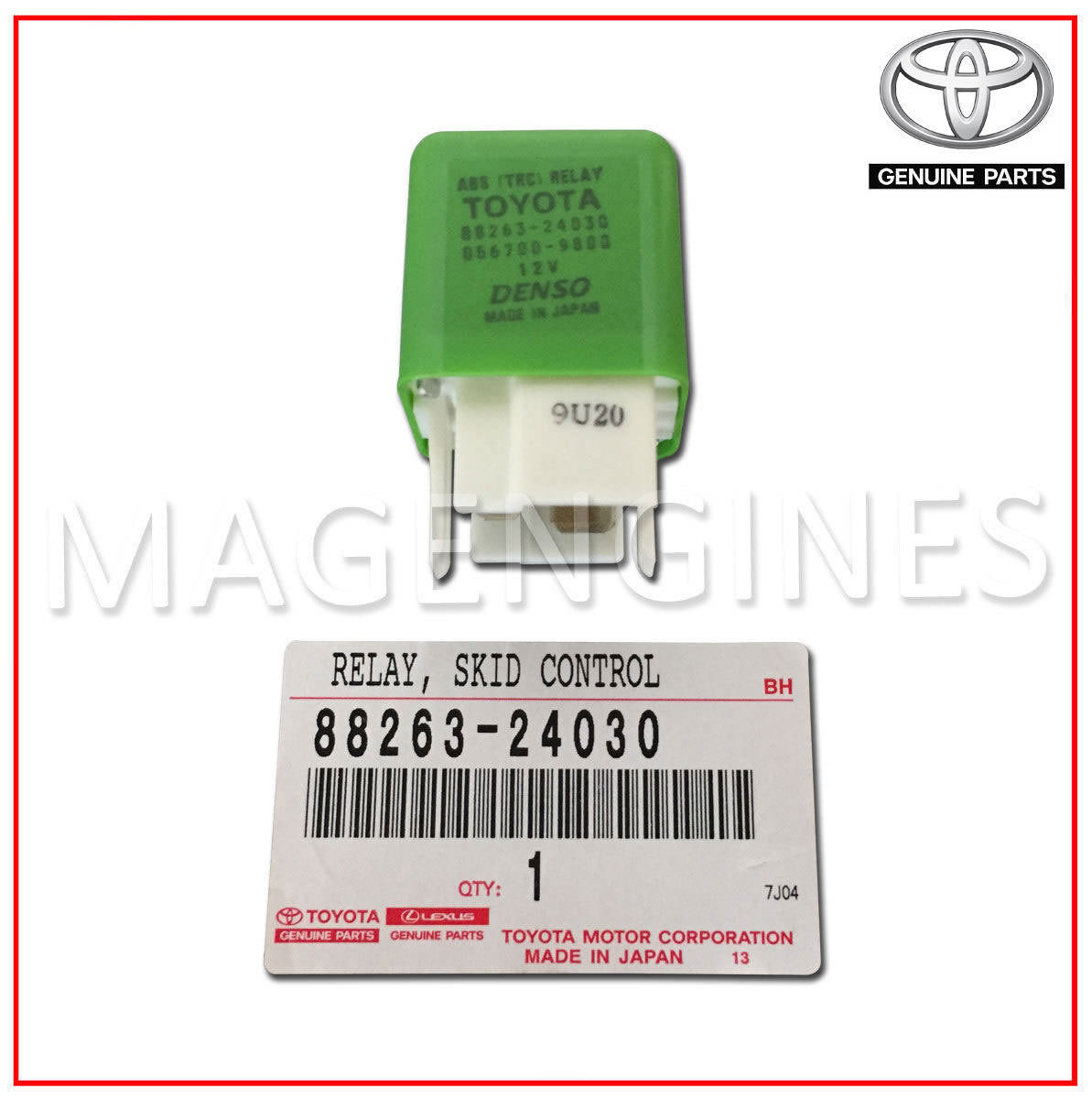 Used-warranty!! Relay Toyota ABS 88263-35070