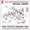 90366-35087 TOYOTA GENUINE BEARING, TAPERED ROLLER(FOR FRONT DRIVE PINION FRONT)