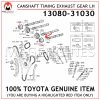 13080-31030 TOYOTA GENUINE CAMSHAFT TIMING EXHAUST GEAR ASSY, LH 1308031030