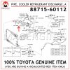 88715-60112 TOYOTA GENUINE PIPE, COOLER REFRIGERANT DISCHARGE, A 8871560112