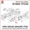 D1060-1FC0A-NISSAN-GENUINE-FRONT-DISC-BRAKE-PAD-KIT-D10601FC0A