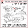 77213-60110 TOYOTA GENUINE HOSE, FUEL, NO.1(FOR FUEL TANK INLET PIPE) 7721360110