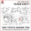 16268-65011 TOYOTA GENUINE PIPE, WATER BY-PASS 1626865011
