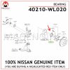 40210-WL020-NISSAN-GENUINE-FRONT-WHEEL-BEARING-HUB-ASSY-40210WL020