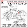63217-14030-C0 TOYOTA GENUINE MOULDING, REMOVABLE ROOF, RH 6321714030C0