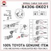 84306-0K021 TOYOTA GENUINE SPIRAL CABLE SUB-ASSY 843060K021
