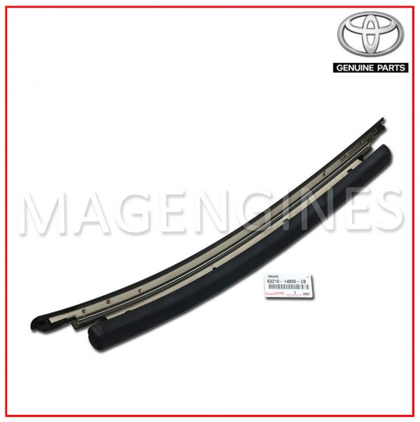 REMOVABLE ROOF MOULDING, LH TOYOTA GENUINE 63218-14020-C0