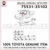 75531-35102 TOYOTA GENUINE MOULDING, WINDSHIELD, OUTER UPPER 7553135102