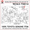 90363-T0014-TOYOTA-GENUINE-BEARING-(FOR-FRONT-DIFFERENTIAL-SIDE-GEAR-SHAFT-RH-90363T0014