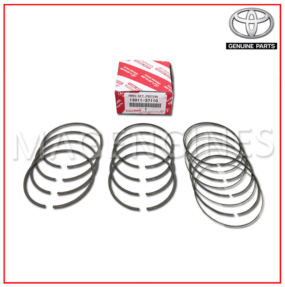 Toyota 13015-38010 Piston Ring Set 