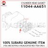 11044-AA651 SUBARU GENUINE CYLINDER HEAD GASKET 11044AA651