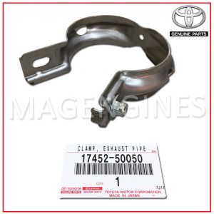 17452-50050 TOYOTA GENUINE EXHAUST PIPE CLAMP.1