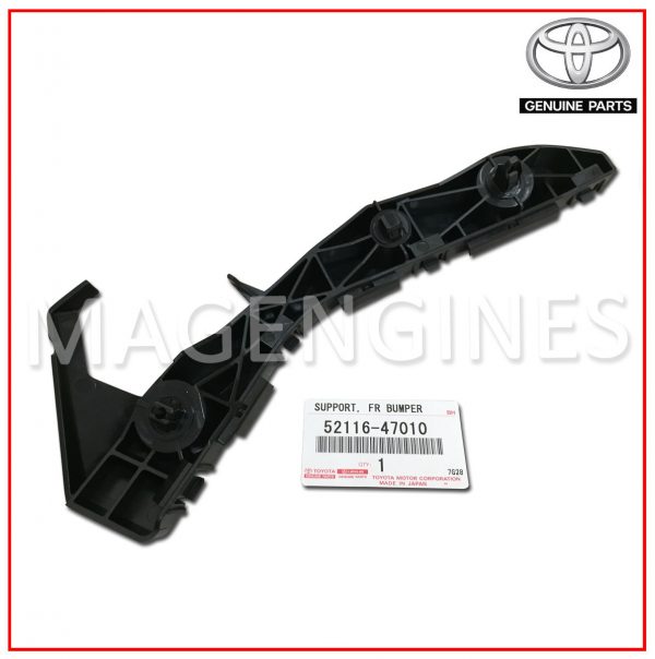 52116-47010 TOYOTA GENUINE FRONT BUMPER SIDE SUPPORT, LH