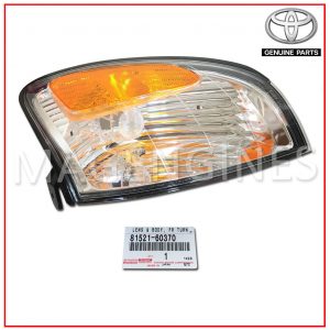 81521-60370 TOYOTA GENUINE FRONT TURN SIGNAL LAMP UNIT ASSY, LH