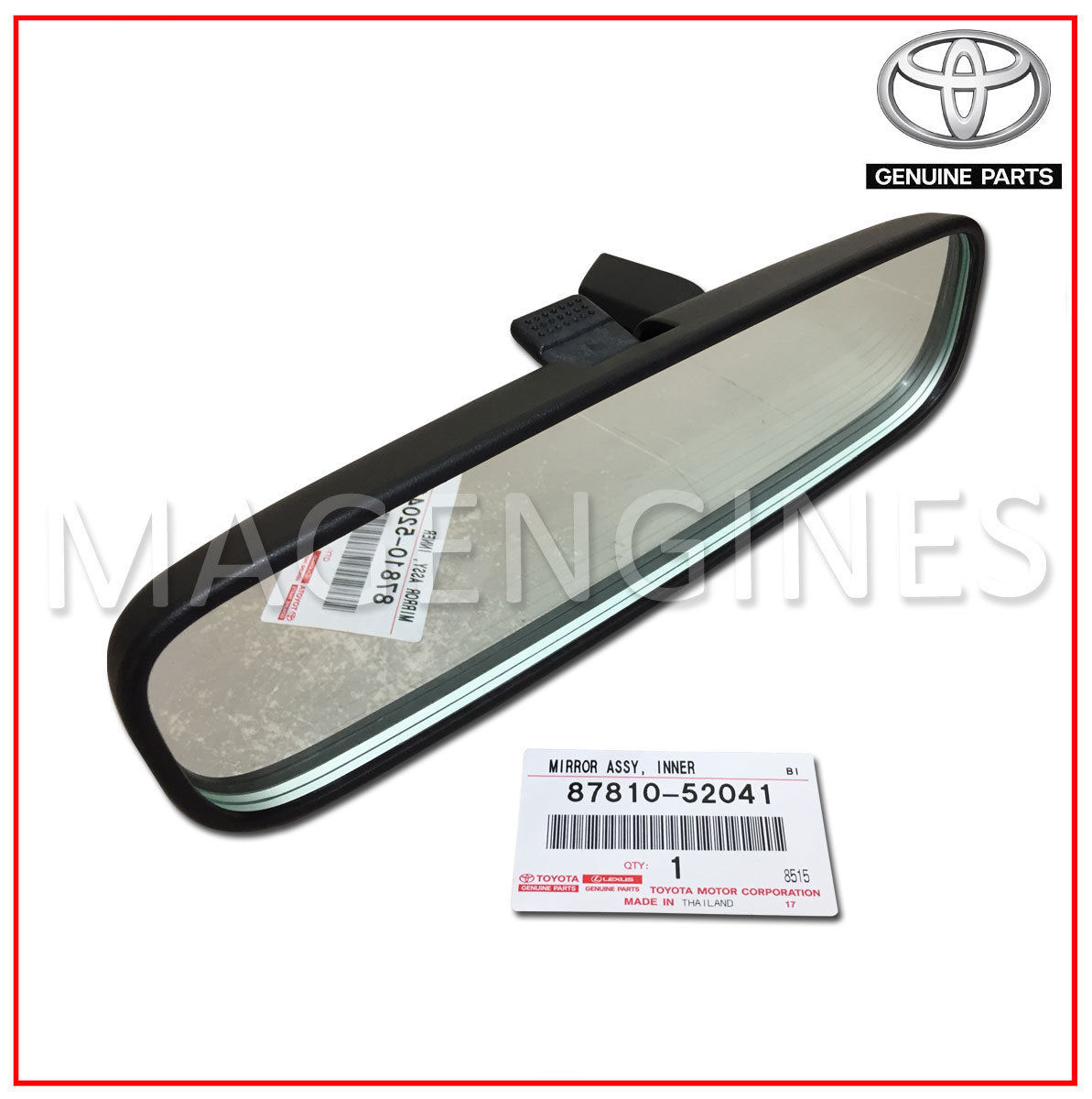 Genuine Toyota 87906-0T030-D0 Rear View Mirror Sub Assembly 