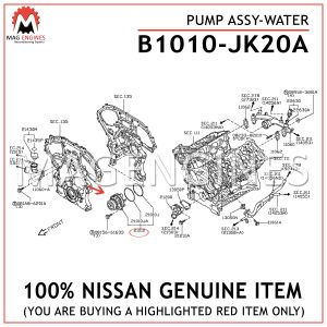B1010-JK20A-NISSAN-GENUINE-WATER-PUMP-ASSY-B1010JK20A
