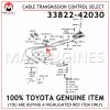 33822-42030 TOYOTA GENUINE CABLE TRANSMISSION CONTROL SELECT 3382242030