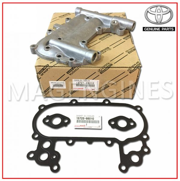 15721-66010 TOYOTA GENUINE OIL COOLER COVER WITH GASKETS 1FZ-FE