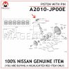 A2010-JP00E NISSAN GENUINE PISTON WITH PIN VQ35DE A2010JP00E