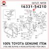 16331-54210 TOYOTA GENUINE OUTLET, WATER 1633154210
