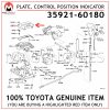 35921-60180 TOYOTA GENUINE PLATE, CONTROL POSITION INDICATOR 3592160180