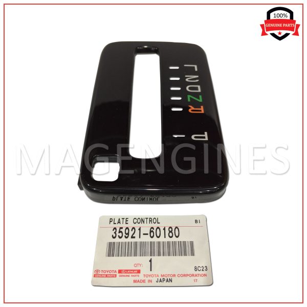 35921-60180 TOYOTA GENUINE PLATE, CONTROL POSITION INDICATOR