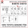 84870-34010 TOYOTA GENUINE SWITCH ASSY, OUTER MIRROR 8487034010