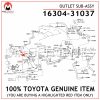 16304-31037 TOYOTA GENUINE OUTLET SUB-ASSY 1630431037