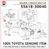 55618-30040 TOYOTA GENUINE HOLDER, CONSOLE BOX CUP 5561830040