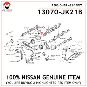 13070-JK21B-NISSAN-GENUINE-TENSIONER-ASSY-BELT-13070JK21B