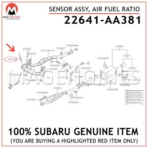 22641-AA381-SUBARU-GENUINE-SENSOR-ASSY,-AIR-FUEL-RATIO
