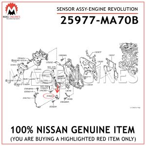 25977-MA70B-NISSAN-GENUINE-SENSOR-ASSY-ENGINE-REVOLUTION-25977MA70B
