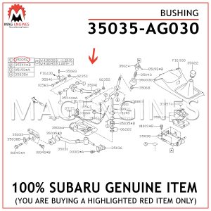 35035-AG030-SUBARU-GENUINE-BUSHING-35035AG030