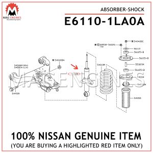 E6110-1LA0A-NISSAN-GENUINE-ABSORBER-SHOCK-E61101LA0A