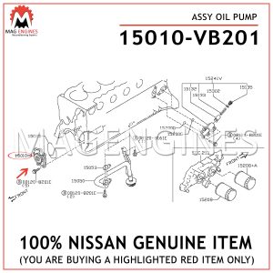 15010-VB201-NISSAN-GENUINE-OIL-PUMP-ASSY-15010VB201