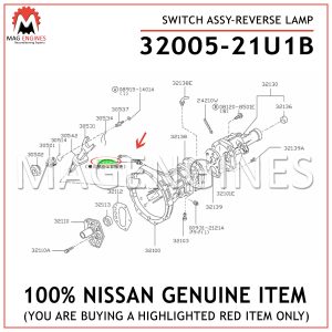 32005-21U1B-NISSAN-GENUINE-SWITCH-ASSY-REVERSE-LAMP-3200521U1B