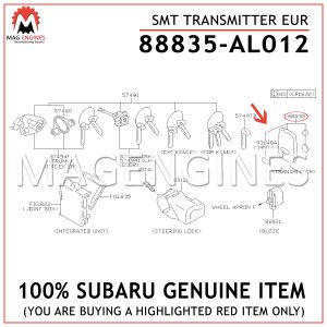 88835-AL012-SUBARU-GENUINE-SMT-TRANSMITTER-EUR-88835AL012
