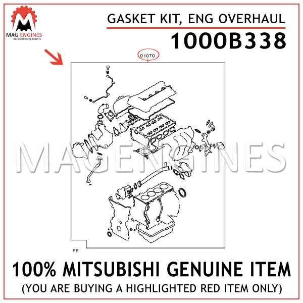 1000B338-MITSUBISHI-GENUINE-GASKET-KIT,-ENG-OVERHAUL