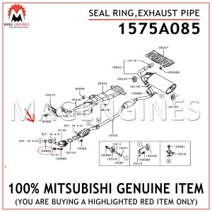 1575A085 MITSUBISHI GENUINE SEAL RING, EXHAUST PIPE