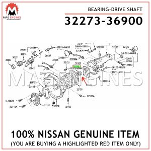 32273-36900-NISSAN-GENUINE-BEARING-DRIVE-SHAFT-3227336900