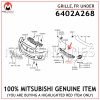 6402A268-MITSUBISHI-GENUINE-GRILLE,FR-UNDER