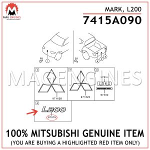 7415A090-MITSUBISHI-GENUINE-MARK,-L200