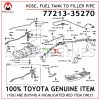 77213-35270 TOYOTA GENUINE HOSE, FUEL TANK TO FILLER PIPE 7721335270