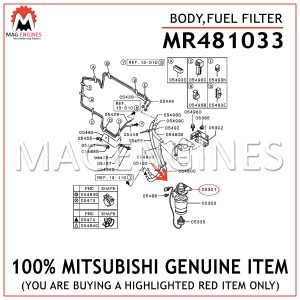 MR481033-MITSUBISHI-GENUINE-BODY,FUEL-FILTER