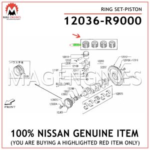 12036-R9000-NISSAN-GENUINE-RING-SET-PISTON-12036R9000