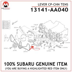 3141-AA040-SUBARU-GENUINE-LEVER-CP-CHN-TENS-13141AA040