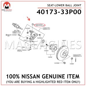 40173-33P00-NISSAN-GENUINE-SEAT-LOWER-BALL-JOINT-4017333P00