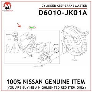 D6010-JK01A-NISSAN-GENUINE-CYLINDER-ASSY-BRAKE-MASTER-D6010JK01A